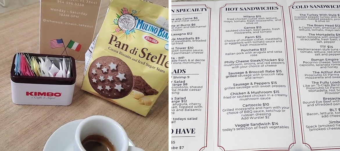 Spadaro Menu